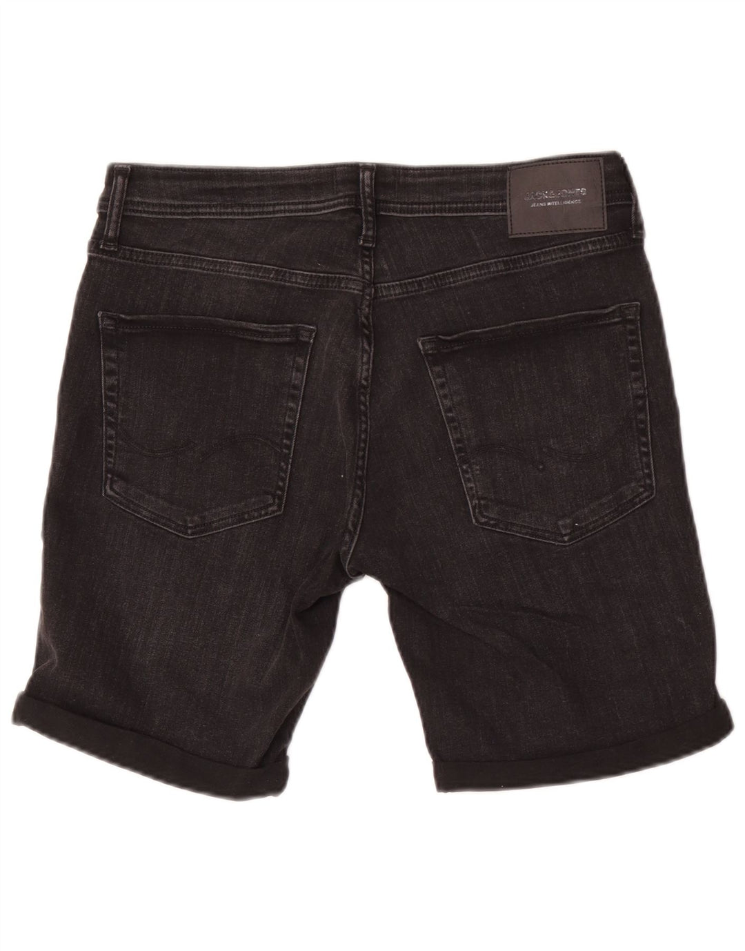 Pantaloncini di jeans da uomo Jack & Jones medi W32 cotone nero