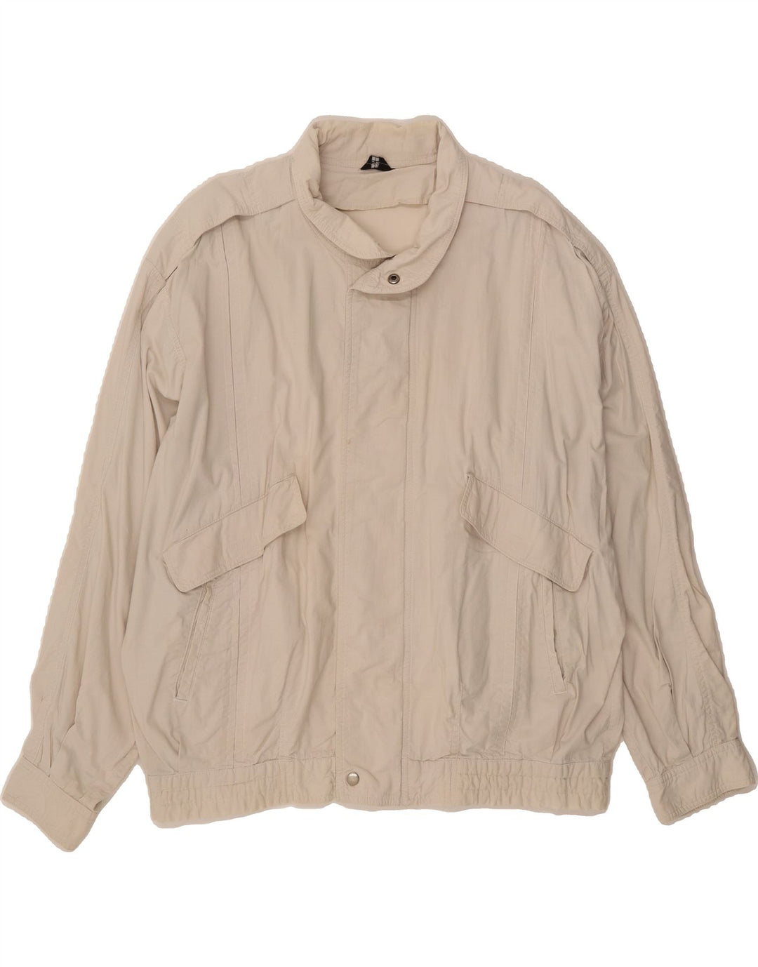 C & A Mens Bomber Jacket EU 54 2XL Off White Cotton Vintage C & A and Second-Hand C & A from Messina Hembry 