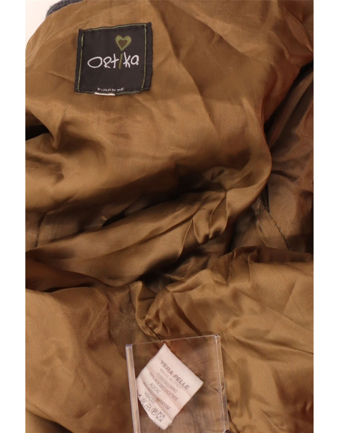 Giubbotto bomber in pelle da uomo vintage UK 36 piccola pelle grigia