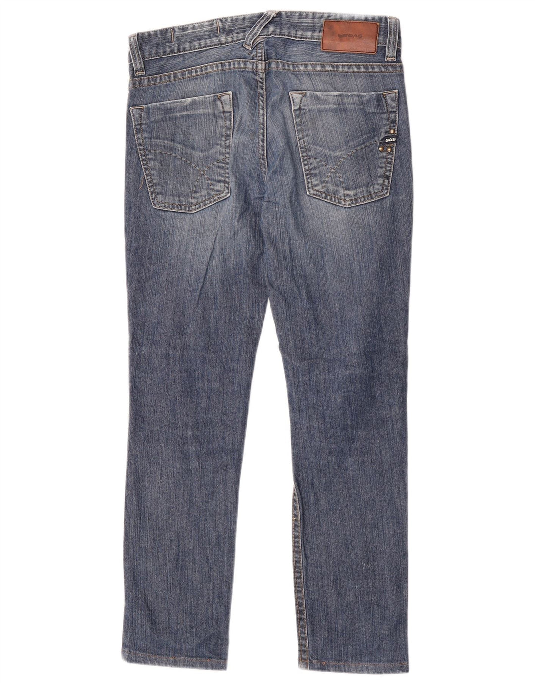 Jeans dritti da uomo Gas W31 L28 cotone blu navy