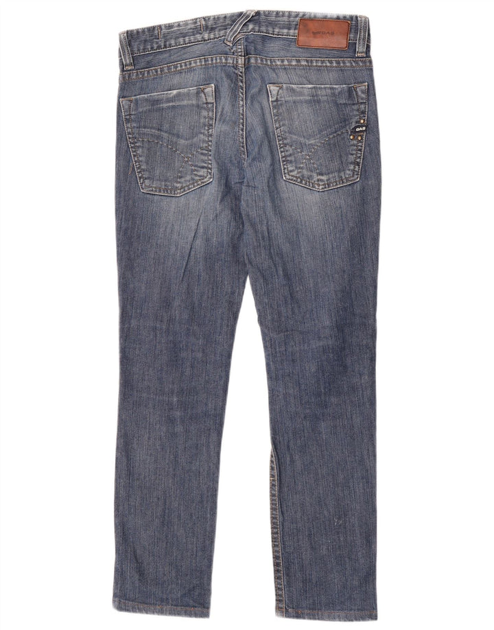 Jeans dritti da uomo Gas W31 L28 cotone blu navy