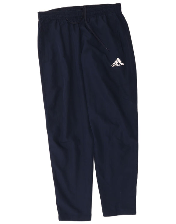 Pantaloni da tuta grafica da uomo Adidas Large in poliestere blu navy