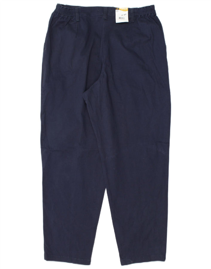Pantaloni chino con pegging da donna Lee US 16 2XL W36 L30 Cotone blu navy
