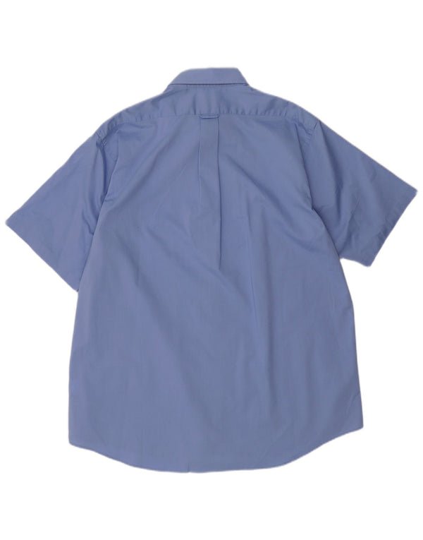 Camicia IZOD da uomo a maniche corte vestibilità regolare taglia 17 XL blu