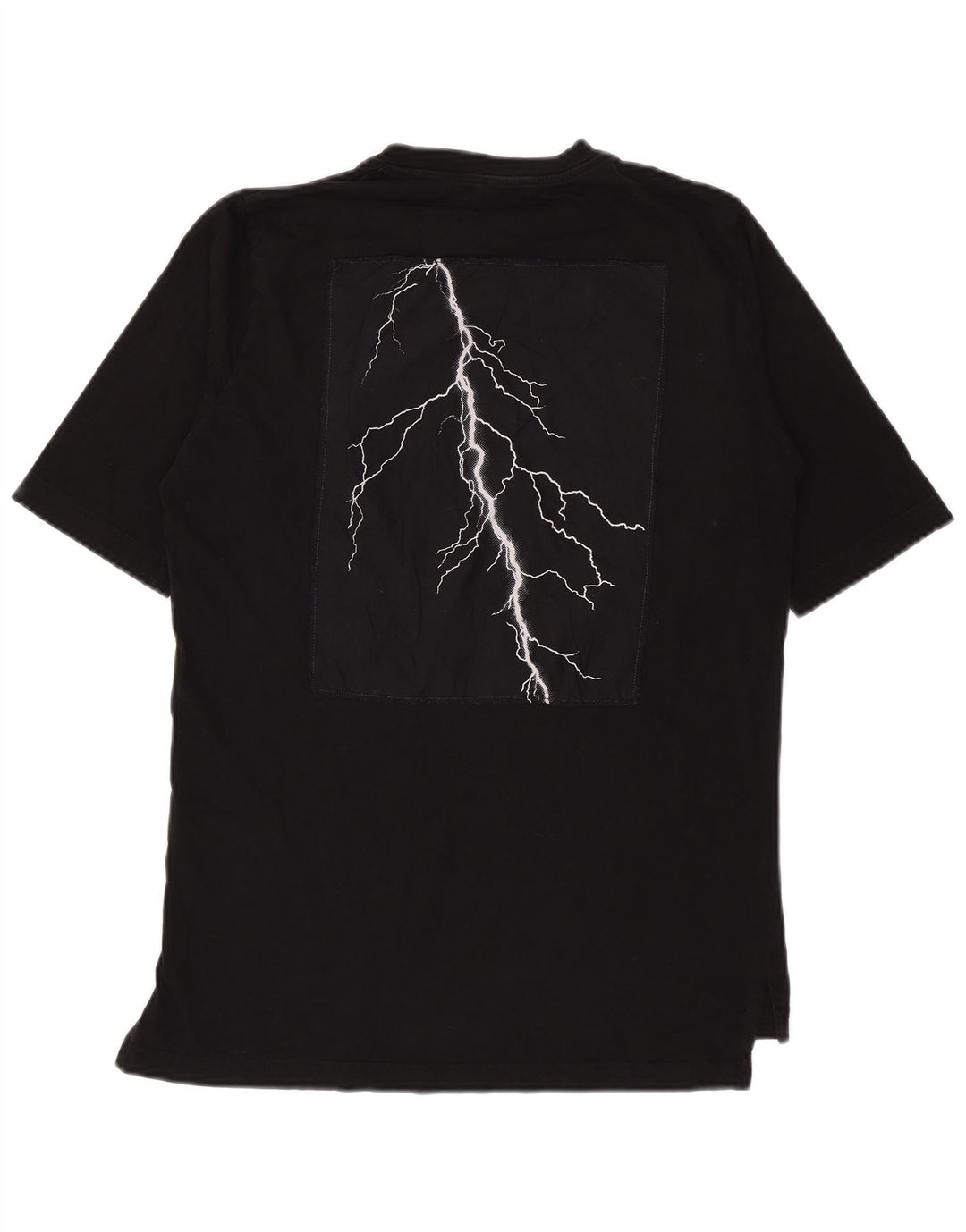 T-shirt grafica da uomo Diesel Top piccola in cotone nero