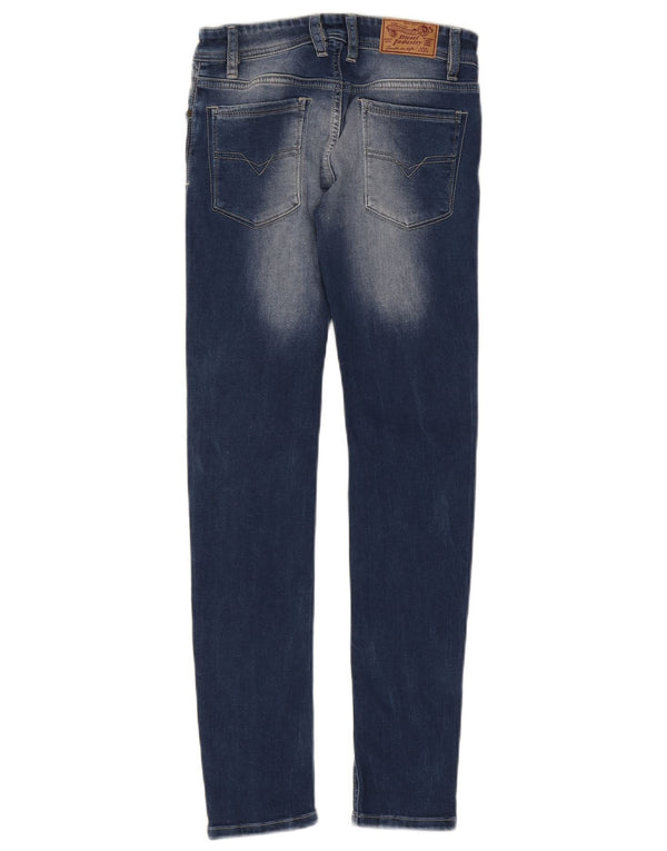 Diesel Girls Sleenker-j Slim Skinny Jeans 11-12 Years W26 L28 Blue Cotton