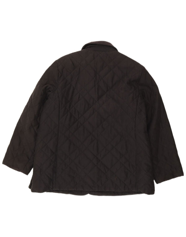 Giacca trapuntata da donna Marks & Spencer UK 20 2XL poliestere nero