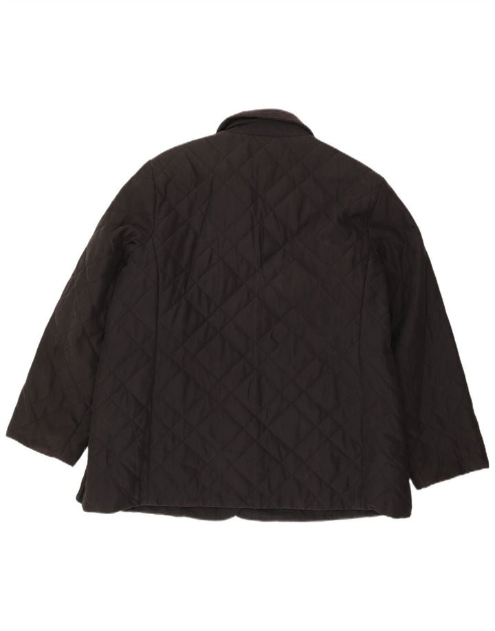 Giacca trapuntata da donna Marks & Spencer UK 20 2XL poliestere nero