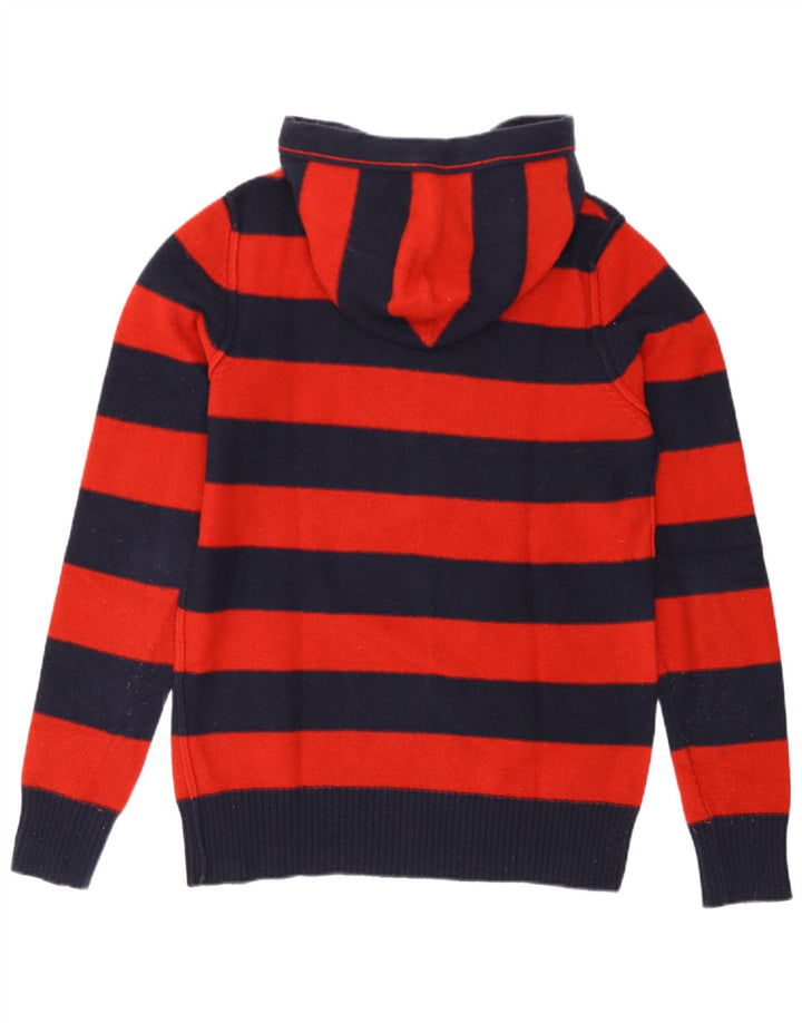 Replay Maglione da uomo con cappuccio grafico a righe rosse medie