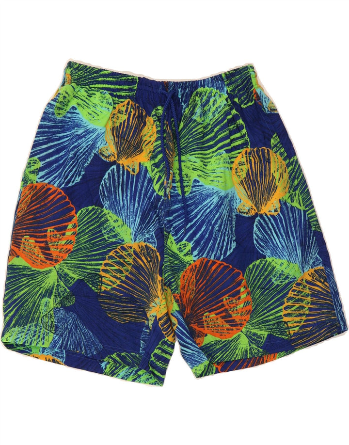 VINTAGE Mens Abstract Pattern Swimming Shorts Medium  Multicoloured Vintage Vintage and Second-Hand Vintage from Messina Hembry 