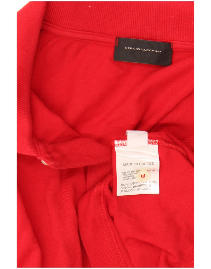 Polo Uomo Sergio Tacchini IT 56 2XL Rosso Cotone