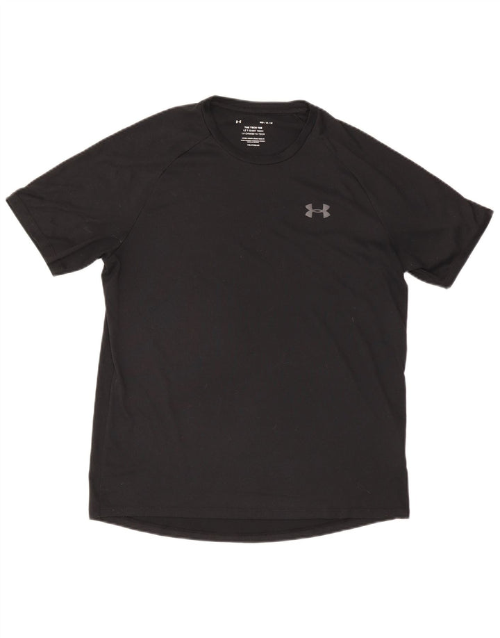 T-shirt da uomo Under Armour Top medio poliestere nero