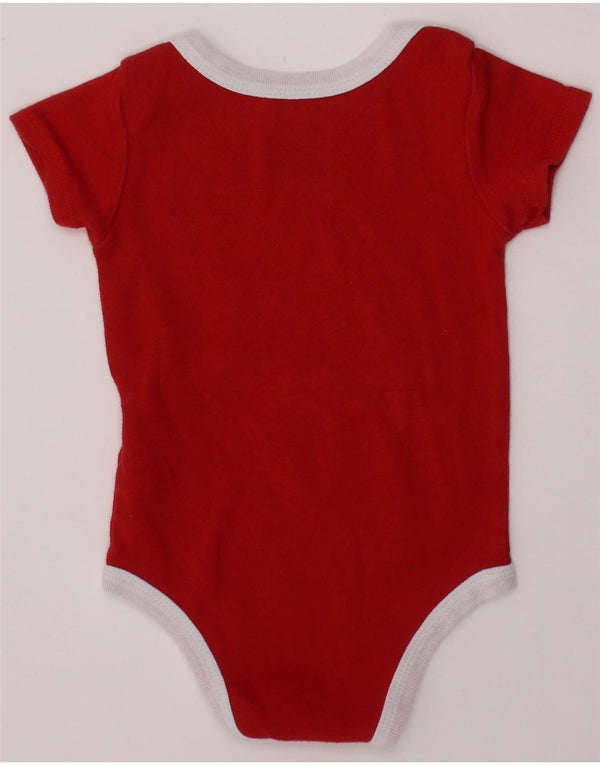 NIKE Baby Boys Graphic Bodysuit 6-9 Months Red Cotton