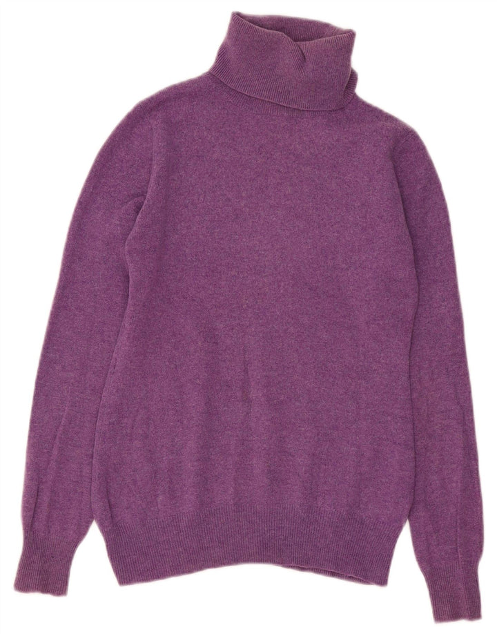 Maglione maglione collo alto da donna Joyful UK 14 grande viola