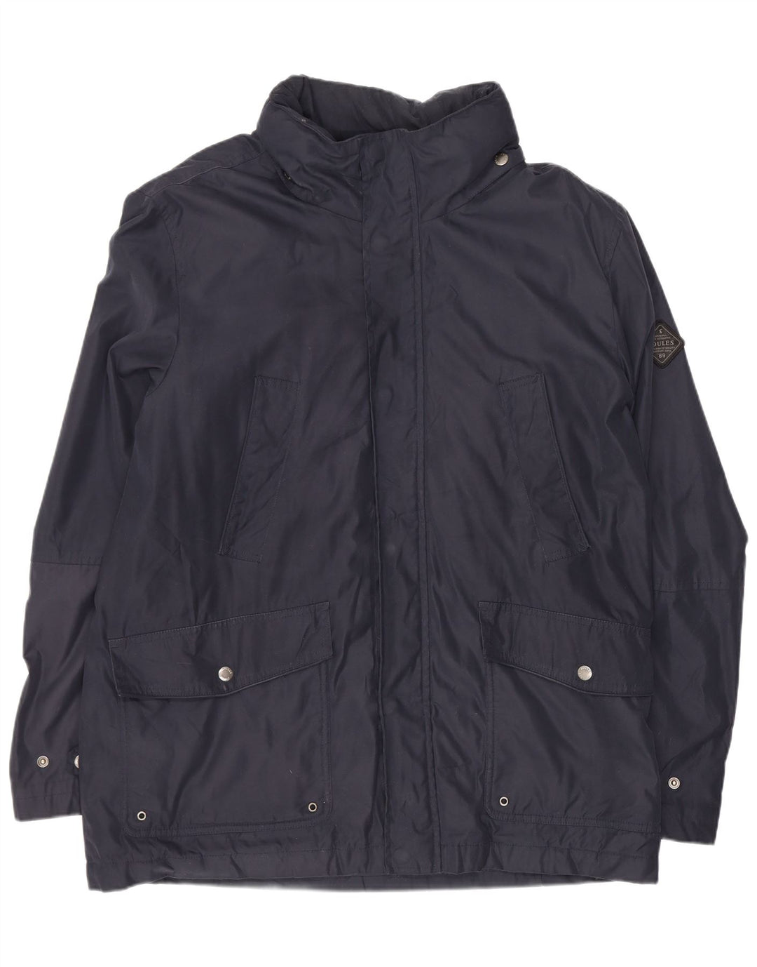 Giacca da uomo con cappuccio Joules UK 40 Large in poliestere blu navy