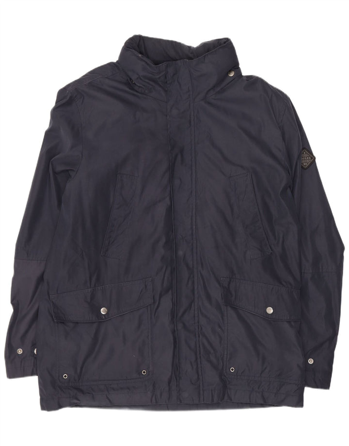 Giacca da uomo con cappuccio Joules UK 40 Large in poliestere blu navy