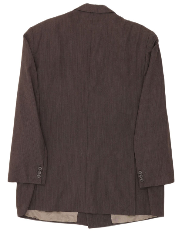 Giacca Blazer Doppiopetto Uomo Trussardi IT 52 XL Gessato Grigio