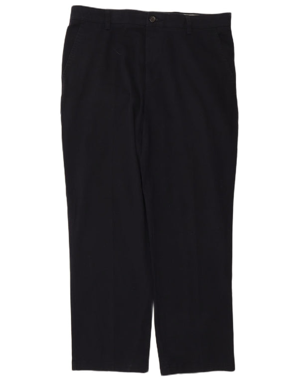 DOCKERS Pantaloni chino da uomo dalla vestibilità classica W34 L30 classico in cotone blu navy