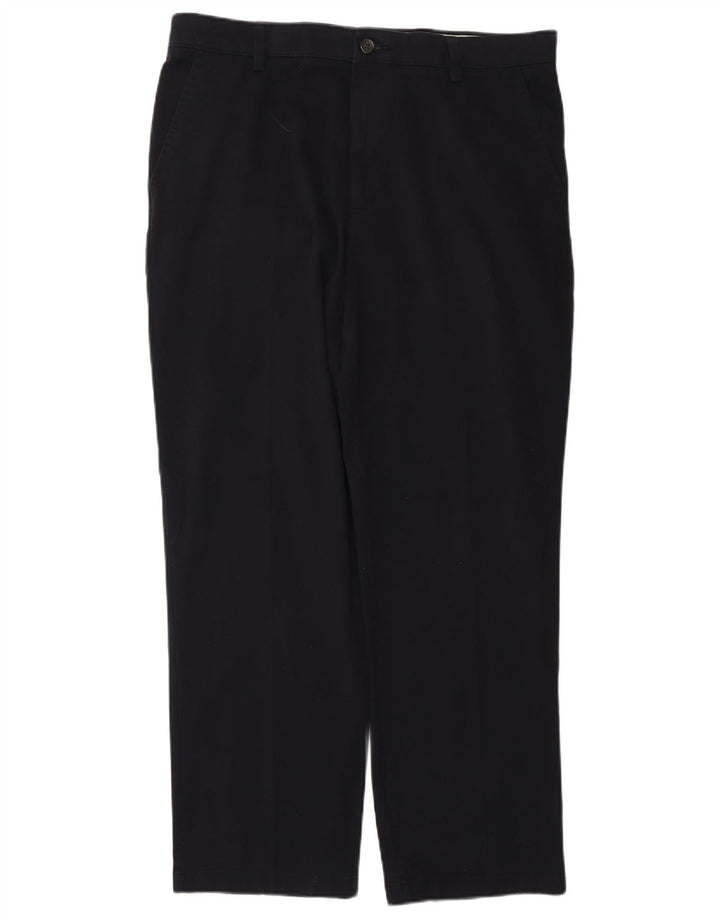 DOCKERS Pantaloni chino da uomo dalla vestibilità classica W34 L30 classico in cotone blu navy