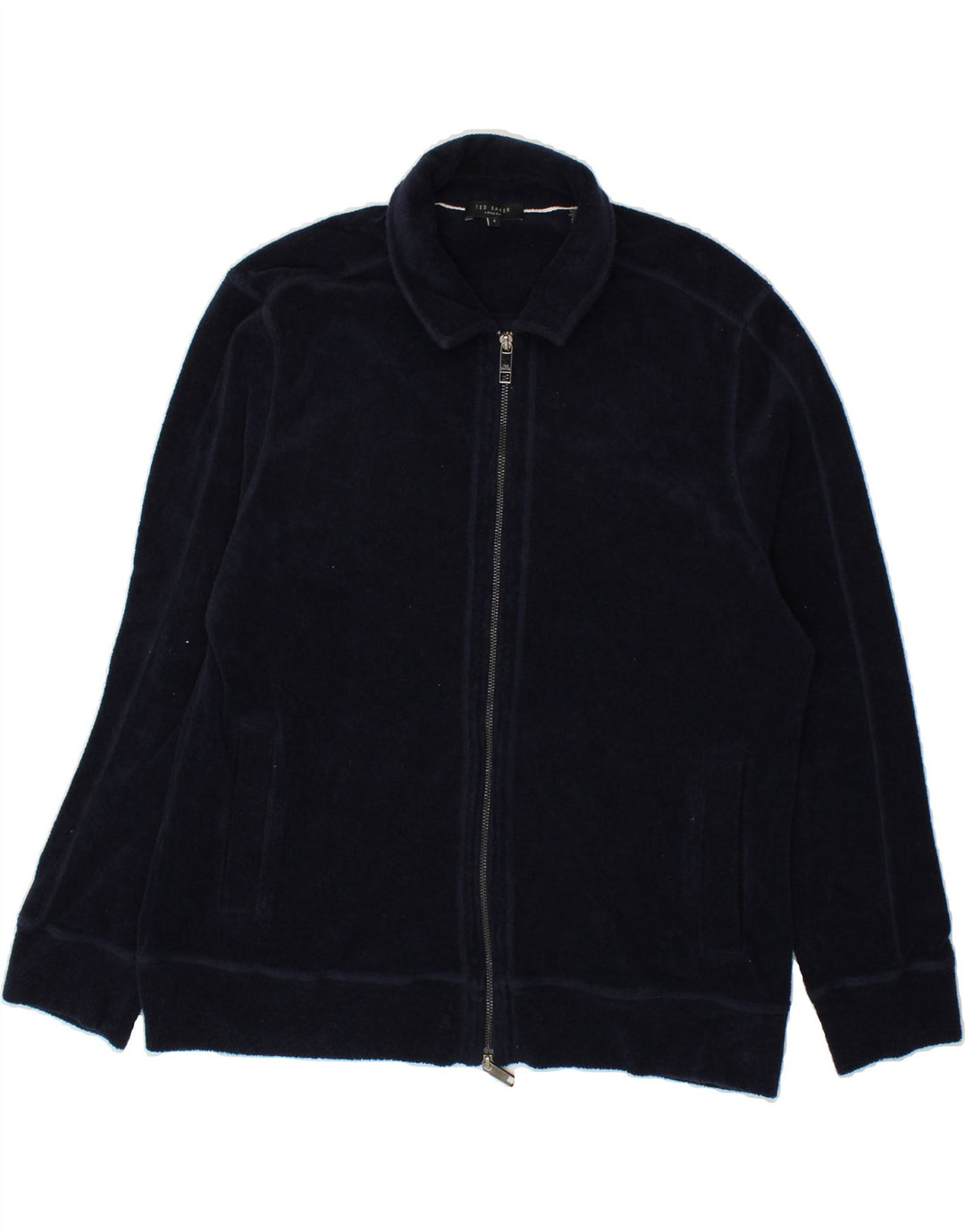 TED BAKER Mens Tracksuit Top Jacket Size 4 Medium Navy Blue Cotton Vintage Ted Baker and Second-Hand Ted Baker from Messina Hembry 