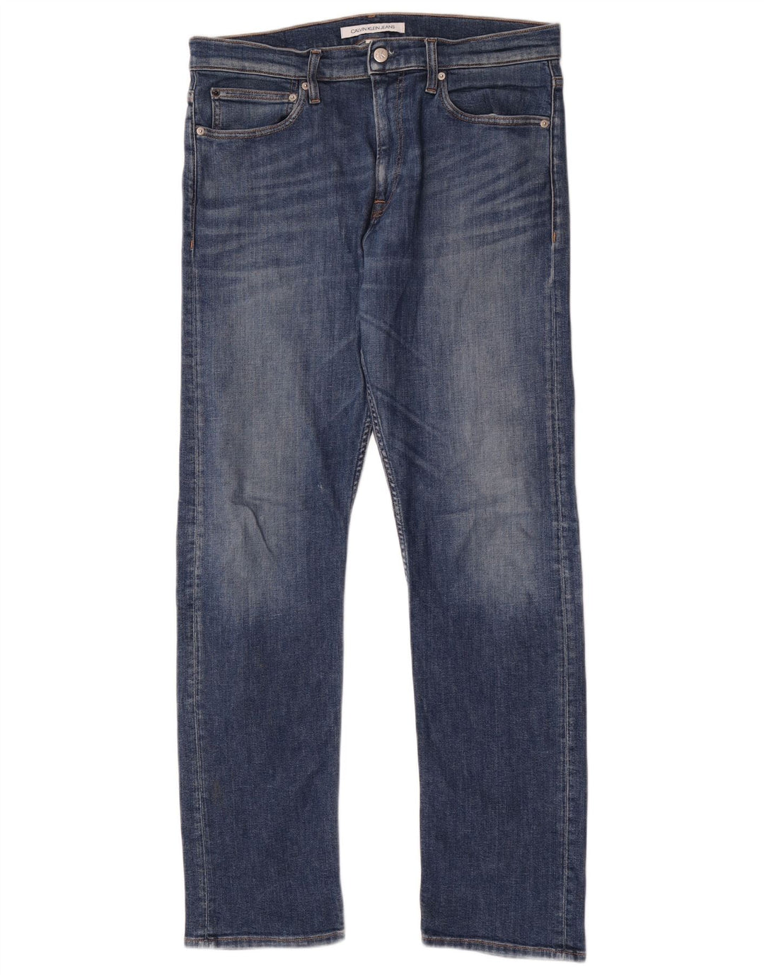 Jeans dritti da uomo Calvin Klein W34 L32 Blu