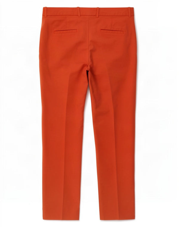 Pantaloni chino affusolati da donna Zara XL W32 L27 cotone arancione