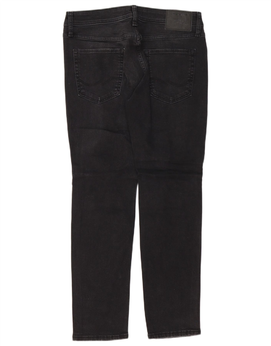 Jack & Jones Uomo GLENN Jeans slim effetto consumato W32 L30 cotone nero