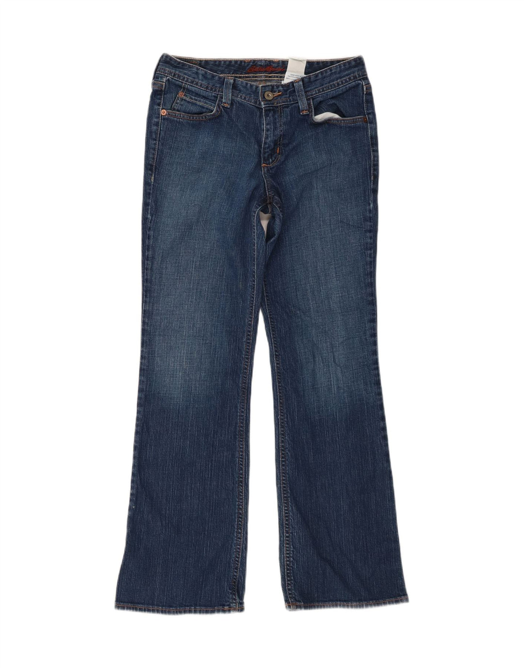 Jeans bootcut da donna EDDIE BAUER US 2 XS W27 L29 cotone blu