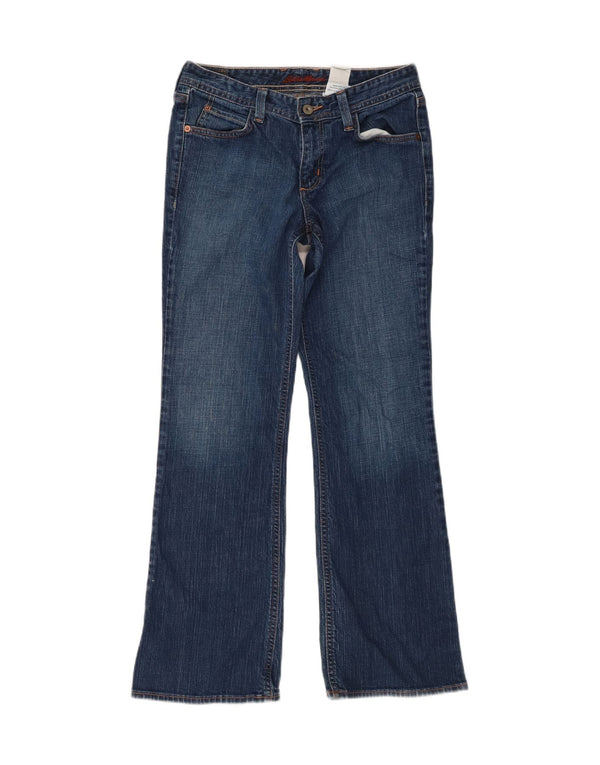 Jeans bootcut da donna EDDIE BAUER US 2 XS W27 L29 cotone blu