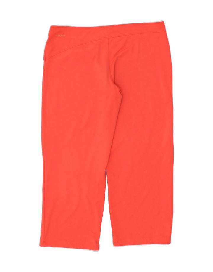 NIKE Womens Dri Fit Capri Leggings UK 10/12 Medium Orange Vintage Nike and Second-Hand Nike from Messina Hembry 