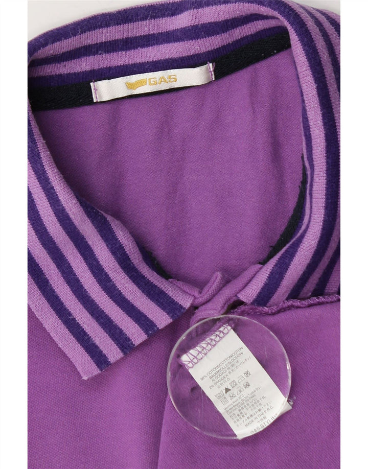 Polo Uomo Gas Small Viola In Cotone
