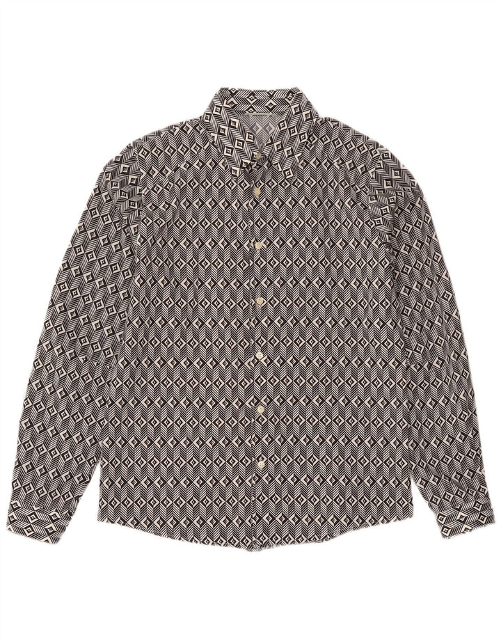Maglia Uomo ALTATENSIONE Media Nera Geometrica