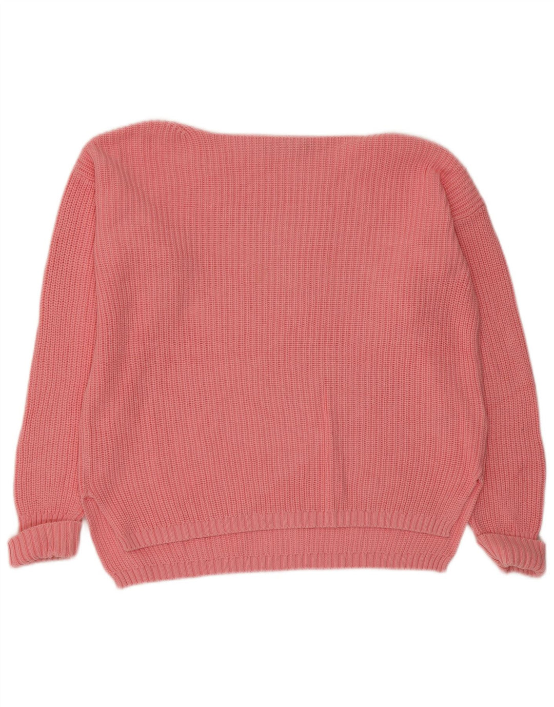 Maglione maglione oversize con scollo a barca da donna Marks & Spencer UK 10 piccolo rosa