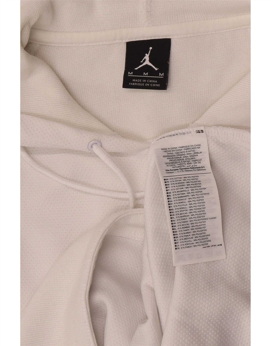 T-shirt con cappuccio da uomo Jordan Top in cotone bianco medio