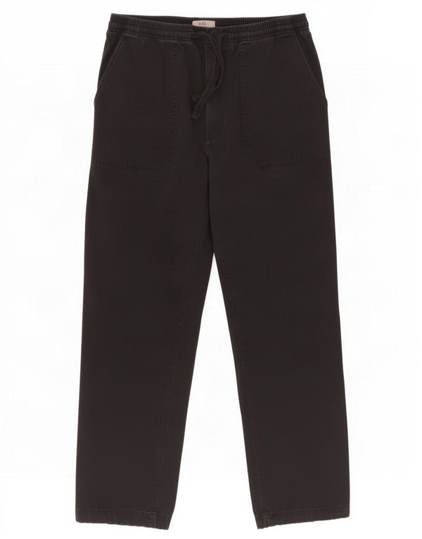 Pantaloni chino da uomo Marks & Spencer W33 L29 in cotone nero