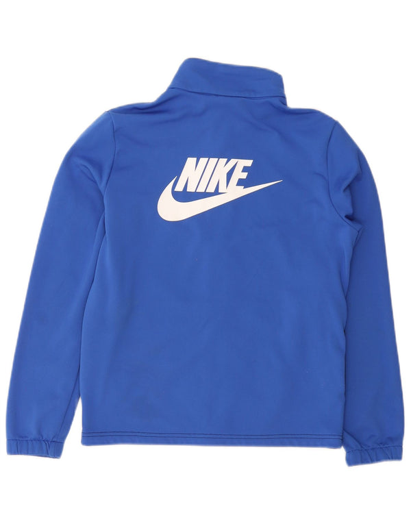 Giacca superiore della tuta da ragazzo Nike 12-13 anni Large Blu Navy Colourblock