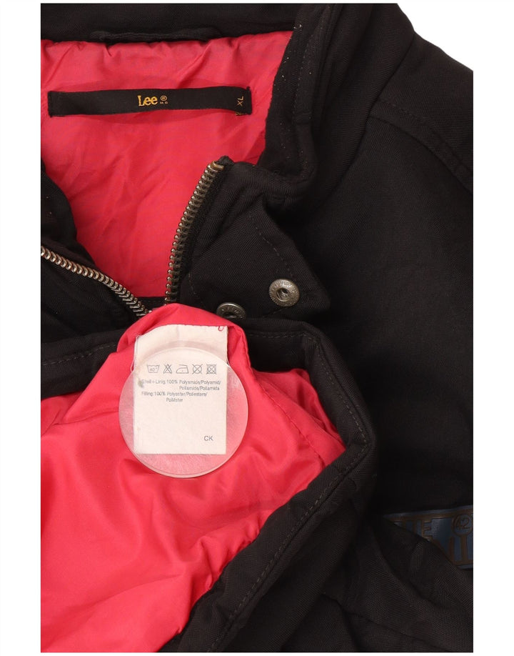 Giacca imbottita da uomo Lee UK 42 XL poliestere nero
