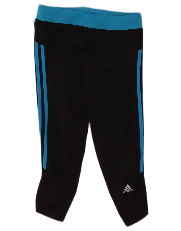 Leggings Adidas Climalite Capri da donna UK 10 piccolo poliestere nero