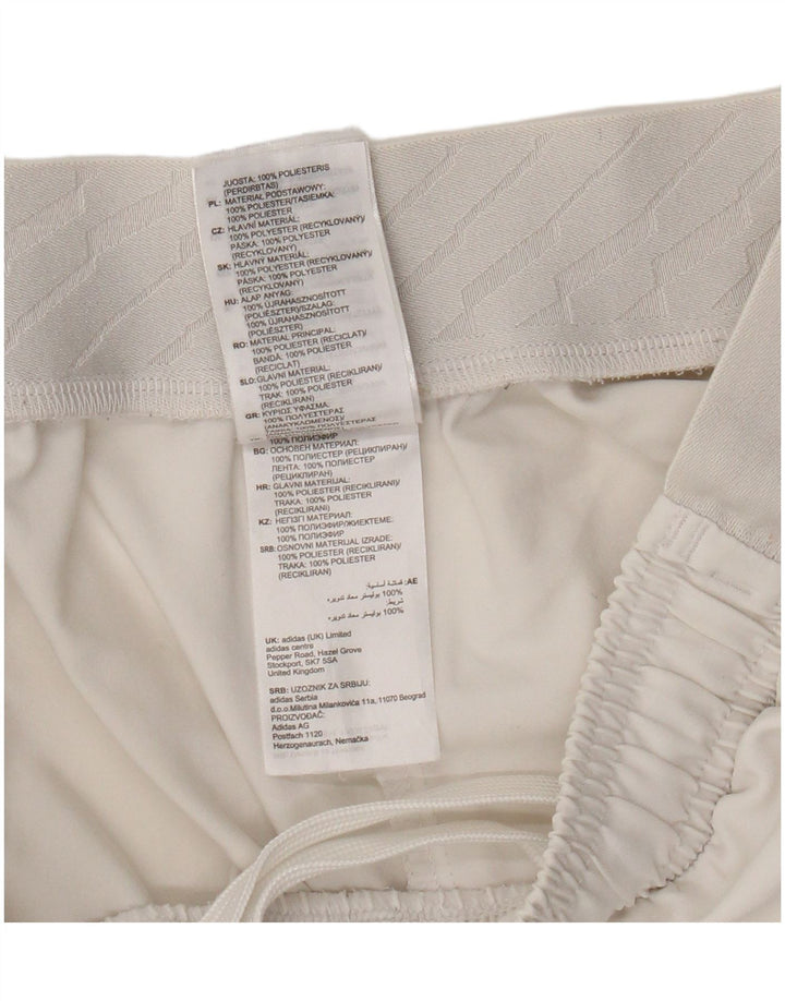 Pantaloncini sportivi Adidas da uomo Juventus, poliestere bianco medio