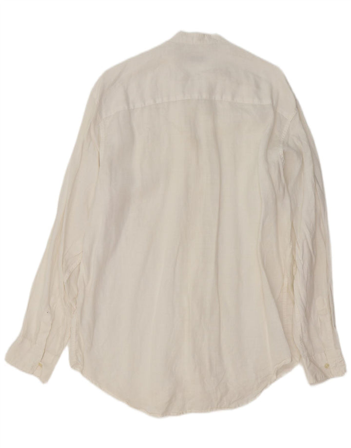 ERMENEGILDO ZEGNA Camicia Uomo Lino Medio Bianco