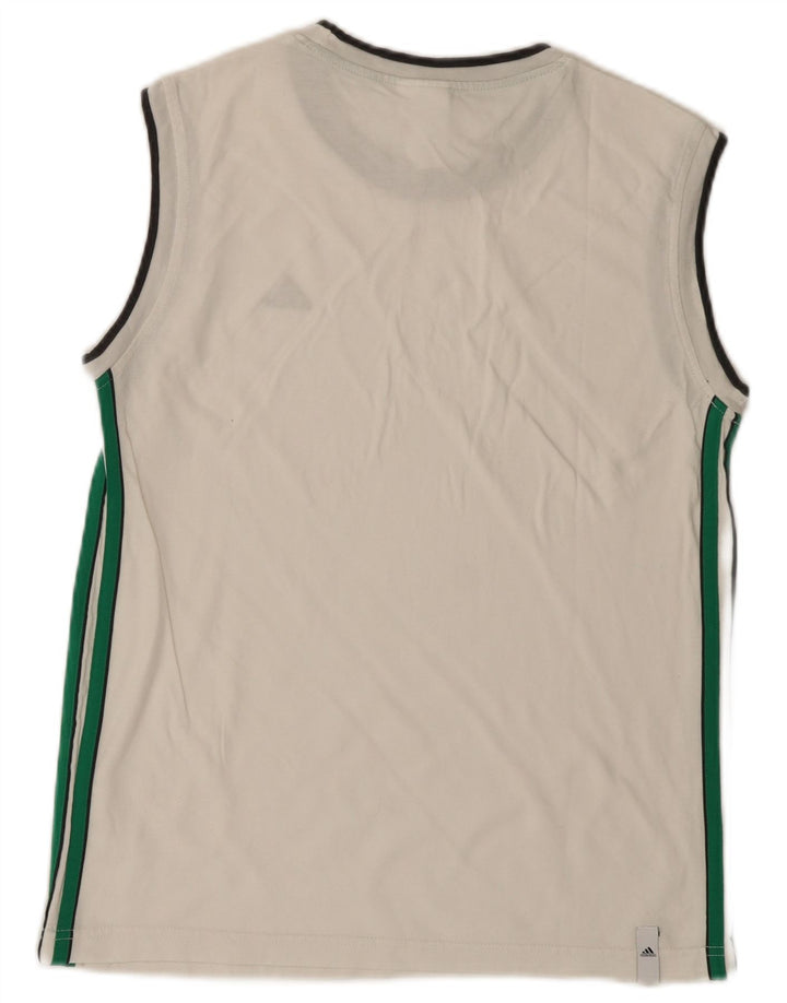 Canotta da uomo Adidas UK 36/38 piccolo cotone bianco