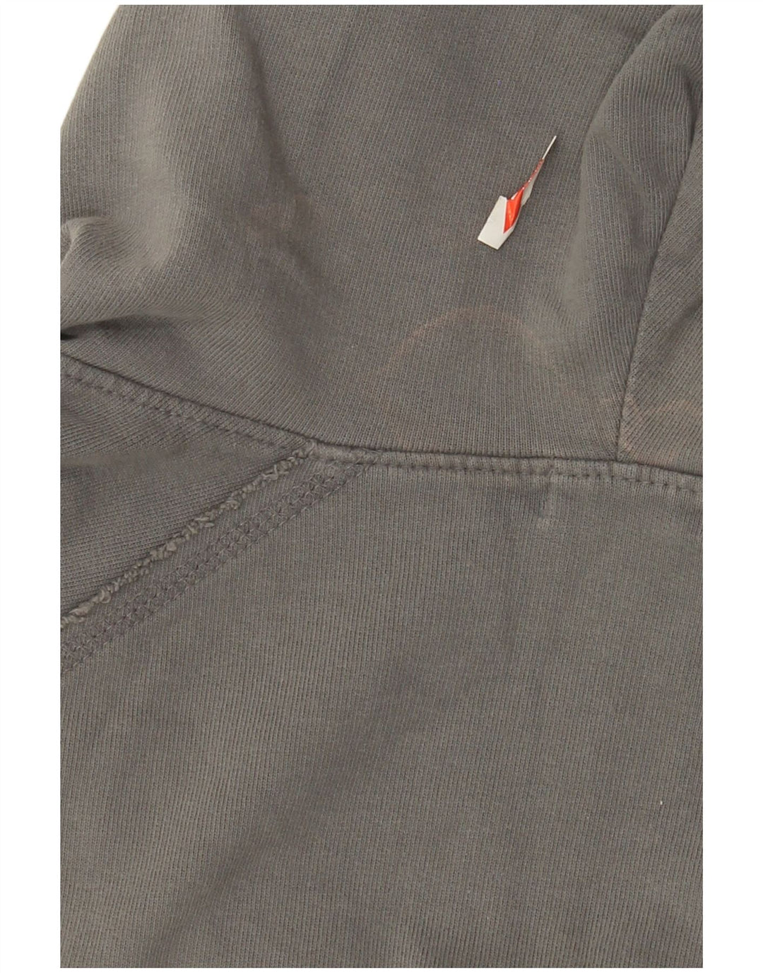 Maglione con cappuccio e zip da donna Zara UK 14 Cotone grigio medio