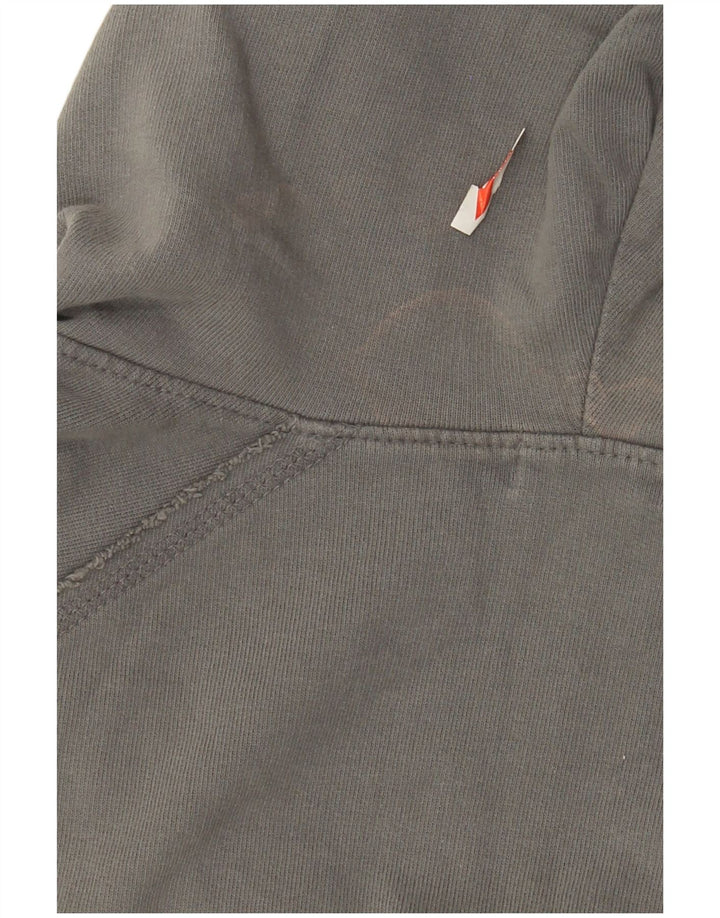 Maglione con cappuccio e zip da donna Zara UK 14 Cotone grigio medio