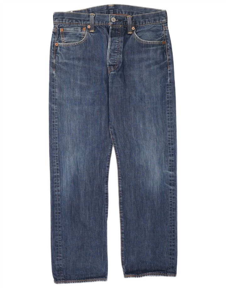 Jeans dritti da uomo Levi's W32 L30 in cotone blu