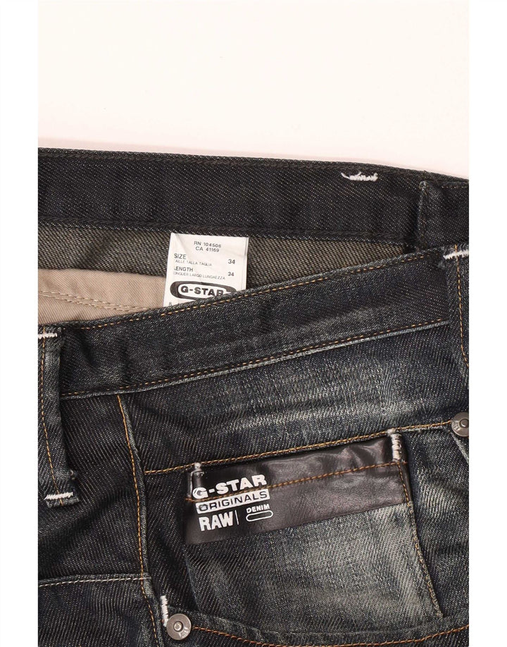 Jeans dritti da uomo G-Star W34 L34 cotone blu navy