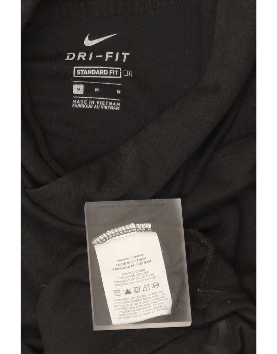 Maglia Nike Dri Fit da uomo con vestibilità standard con cappuccio, manica lunga, colore nero medio