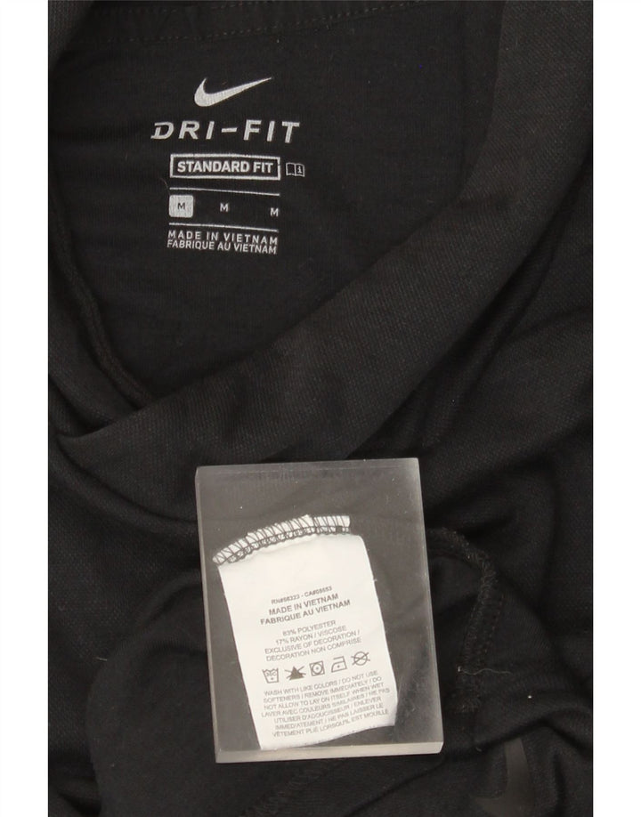 Maglia Nike Dri Fit da uomo con vestibilità standard con cappuccio, manica lunga, colore nero medio