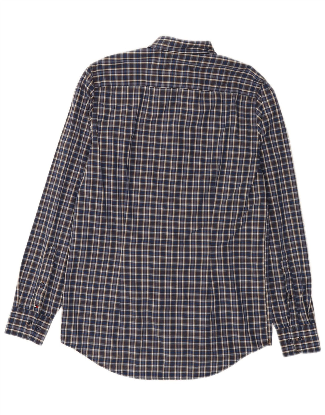 Camicia slim fit da uomo Tommy Hilfiger a quadri blu medio