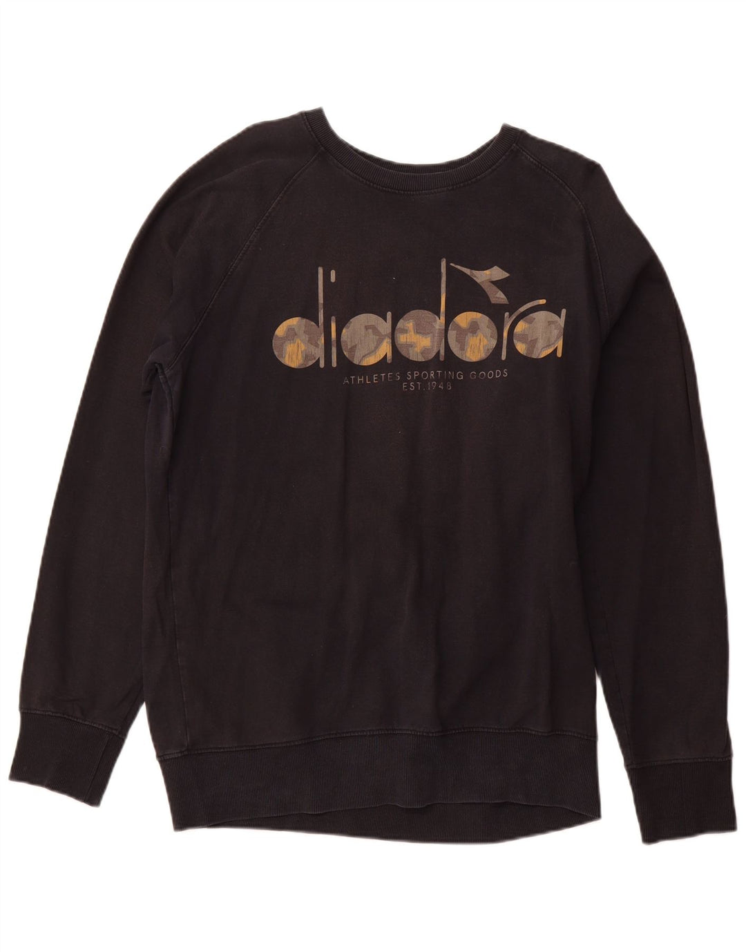 DIADORA Felpa grafica da uomo Maglione XL Cotone nero