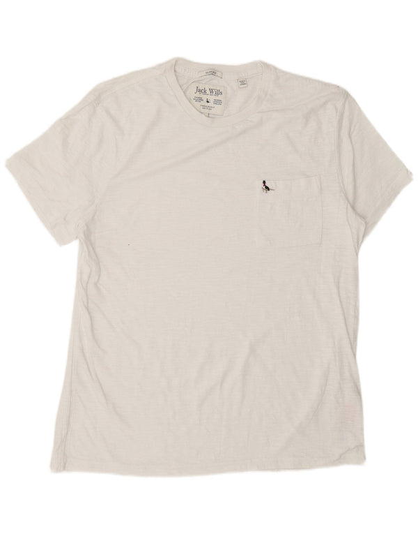 T-shirt da uomo slim fit Jack Wills Top 2XL cotone bianco